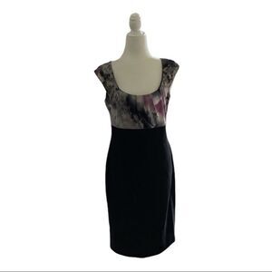 Elie Tahari Black with Pink & Gray Top.